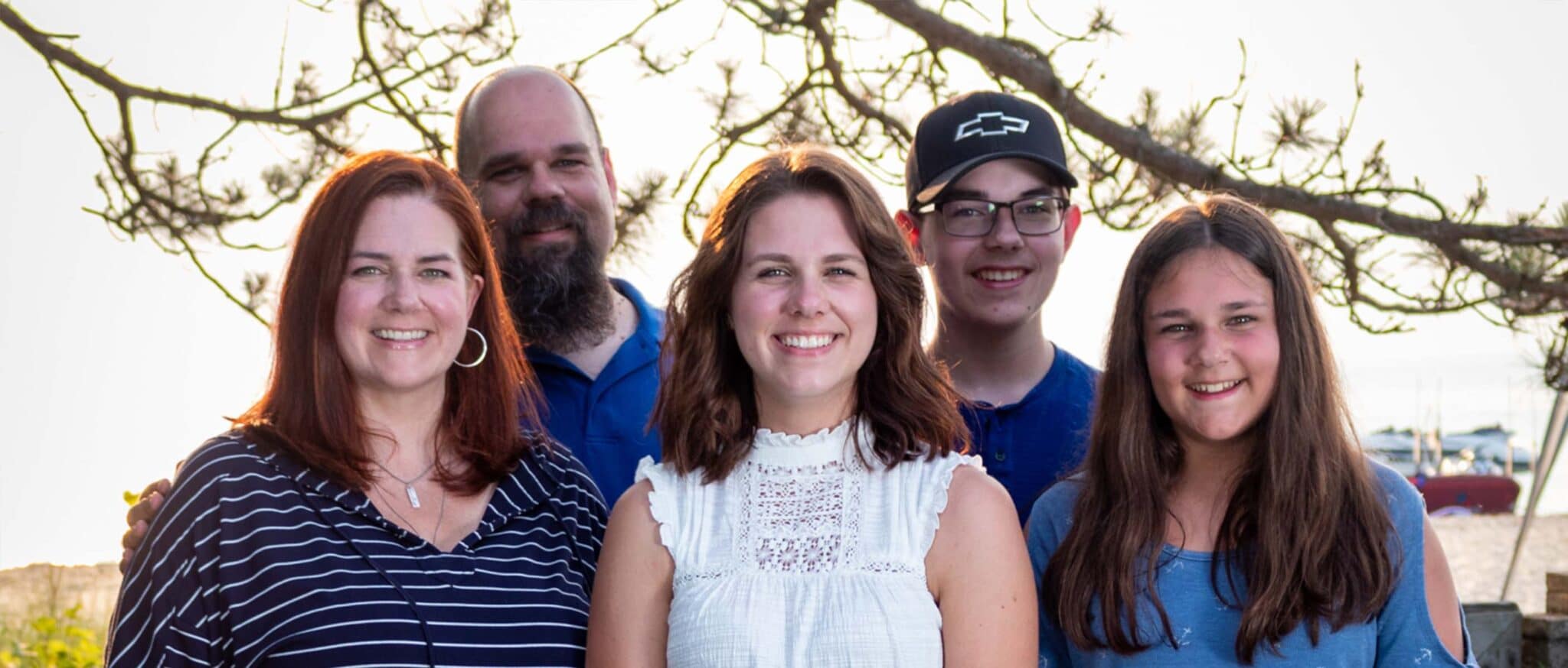 family smiling