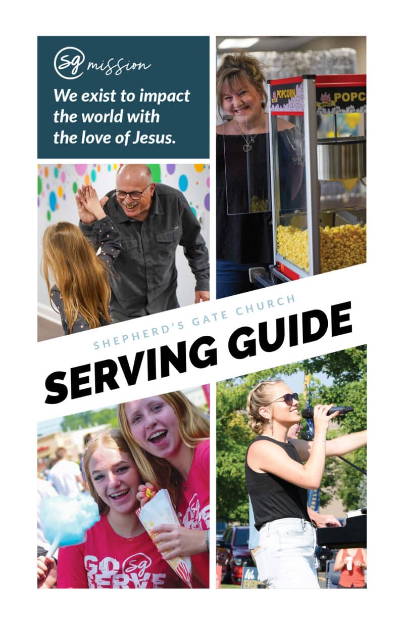 Serving Guide Cover with photos.