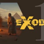 Exodus part 1 - burning bush with desert background